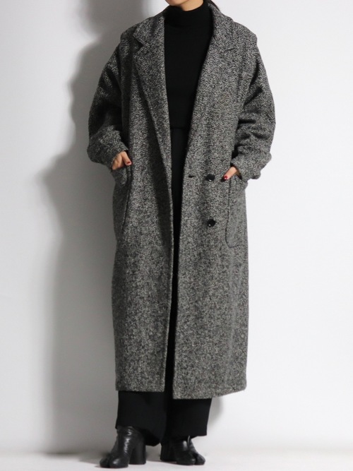 dolman sleeve tweed coat