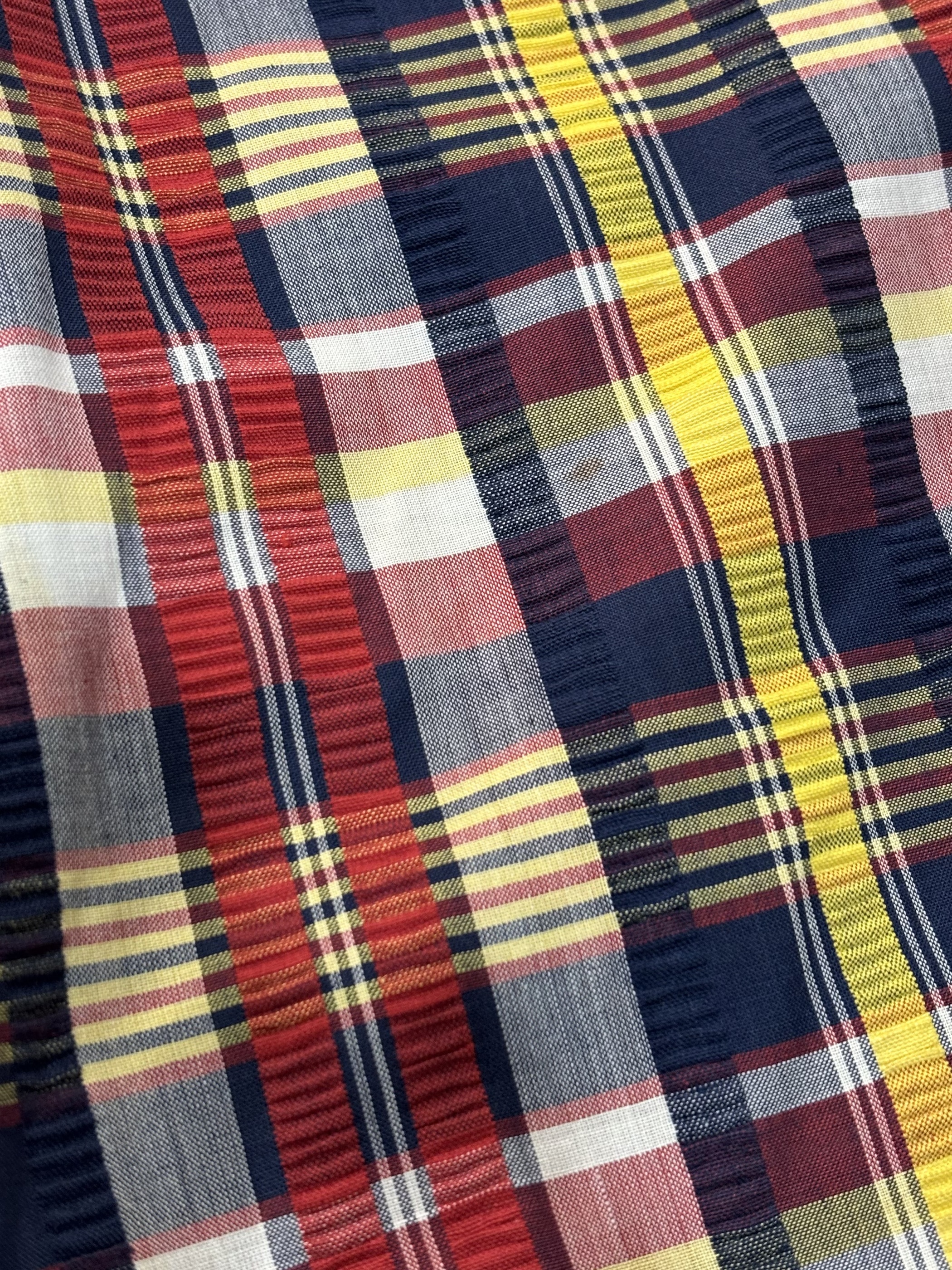 1970~ Unknown Seersucker flare check golf pants