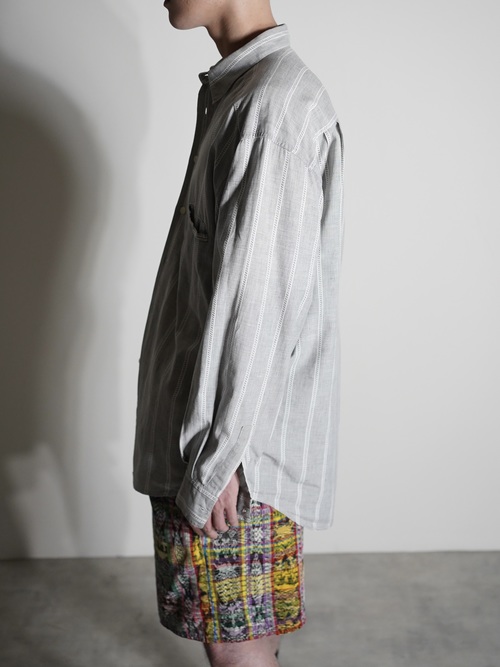 1990's- Levi's Pleats front Cotton Stripe shirt / Made in India