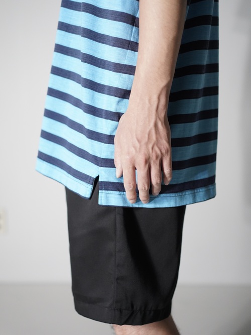 1990's~ BILL BLASS cotton poly 比翼 border polo shirt