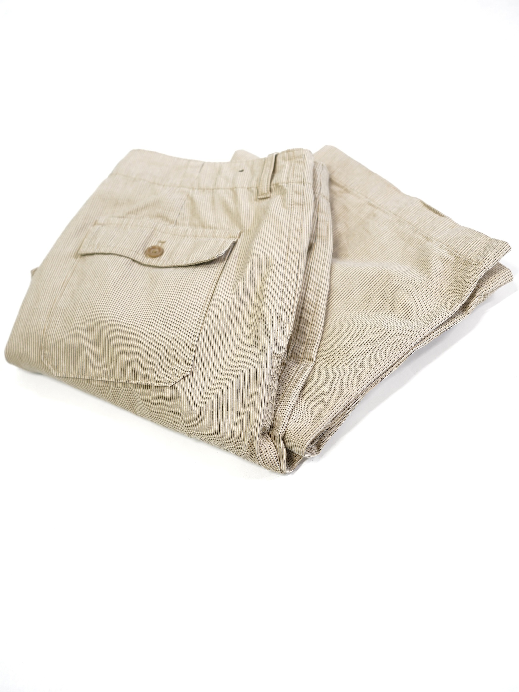 00's BANANA REPUBLIC Cotton stripe trousers / Made in India