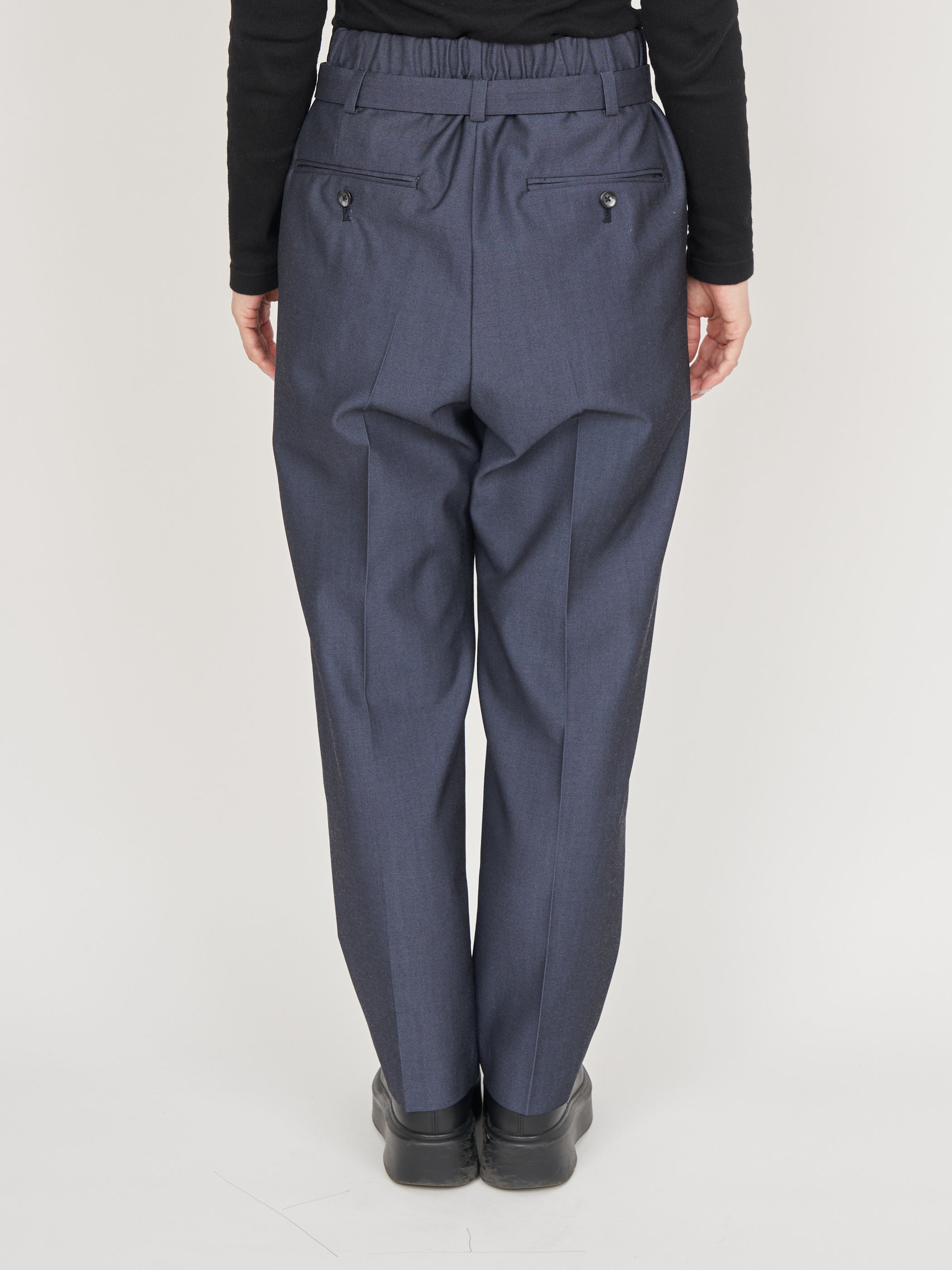 【受注商品】standard slacks pants・NAVY×BLACK