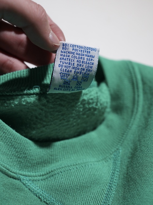 1990's RUSSELL ATHLETIC Plain sweat shirts/Made in USA