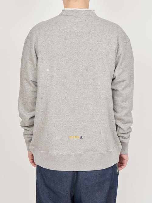 【受注商品】half zip sweat shirt・GRAY