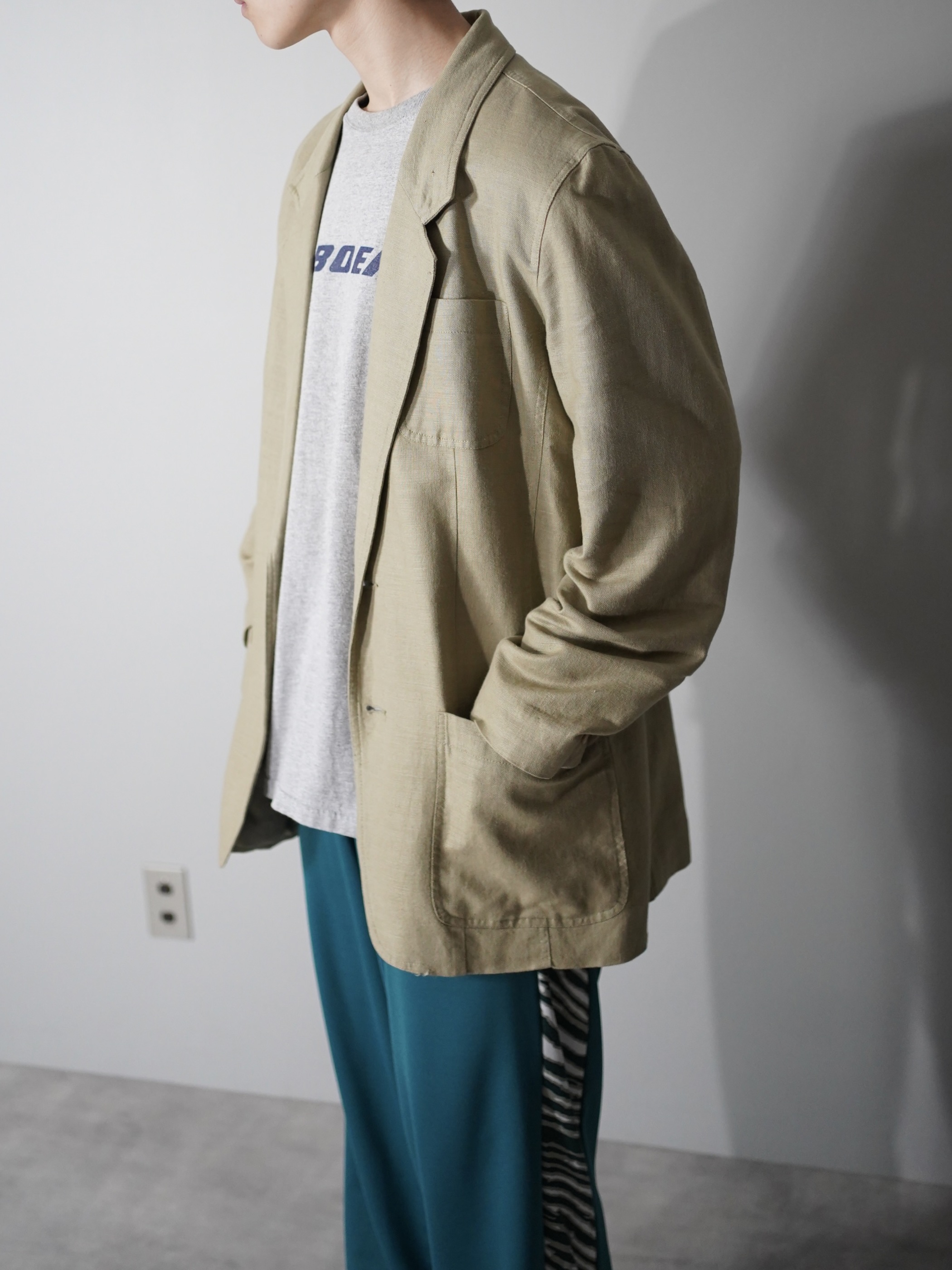 1990's Liz Wear Line cotton casual tailored jacket
