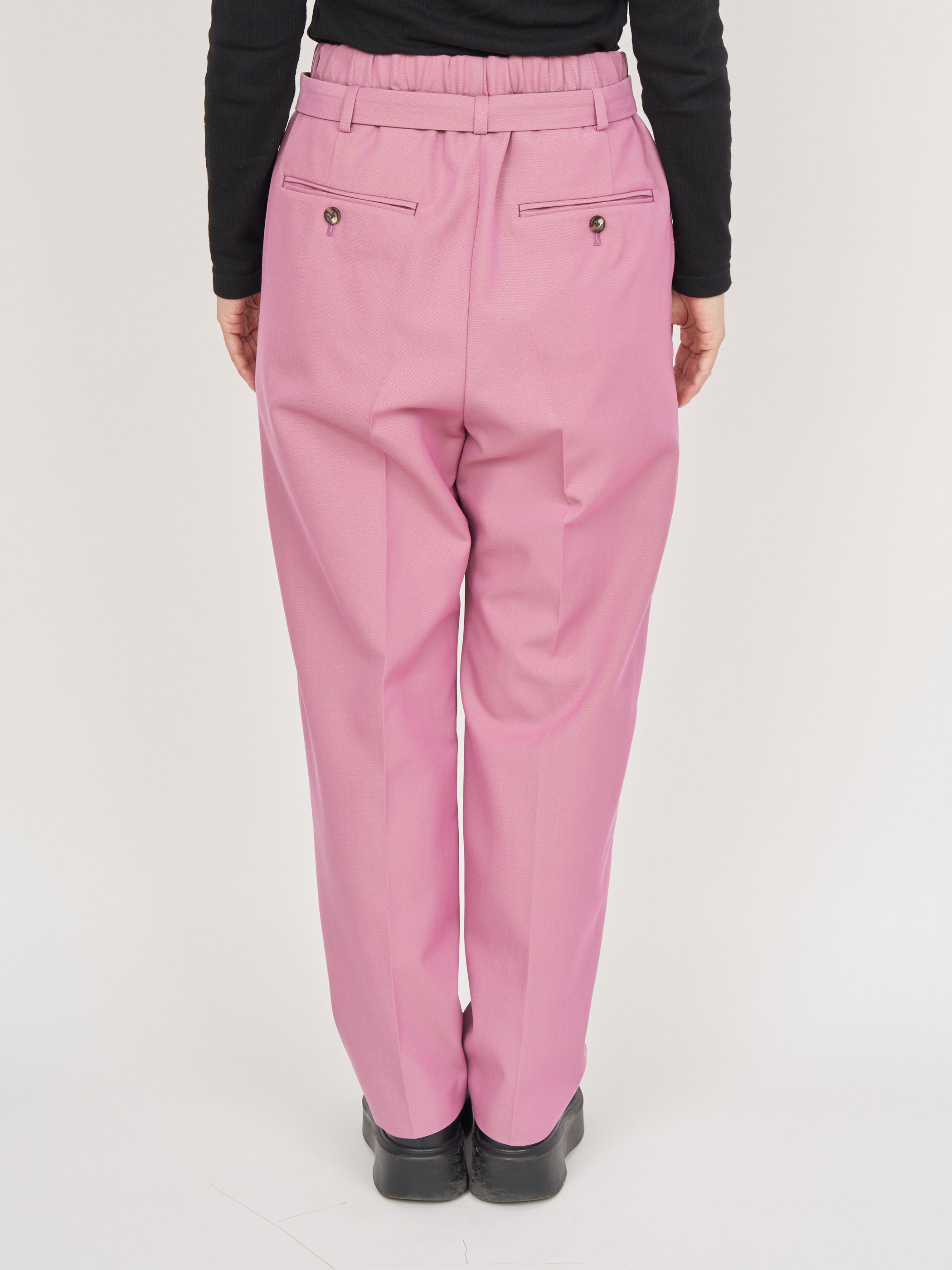 【受注商品】standard slacks pants・PINK×BROWN