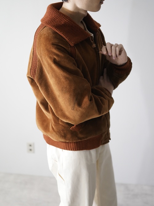 1960~70's William Barry Velour×knit boa blouson