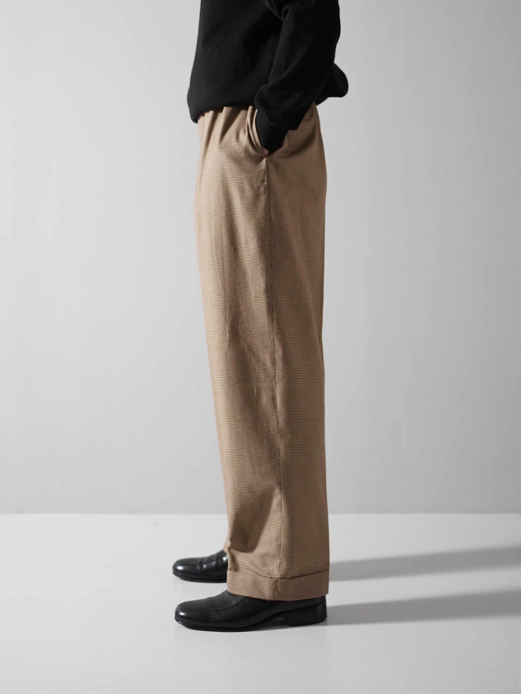 1990's Polo by Ralph Lauren Glen check 2tuck Cotton trousers