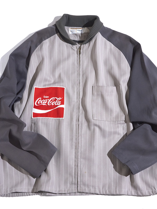 1970s "Coca Cola" swiching work jacket -GREY- <SALE¥15000→¥12000>