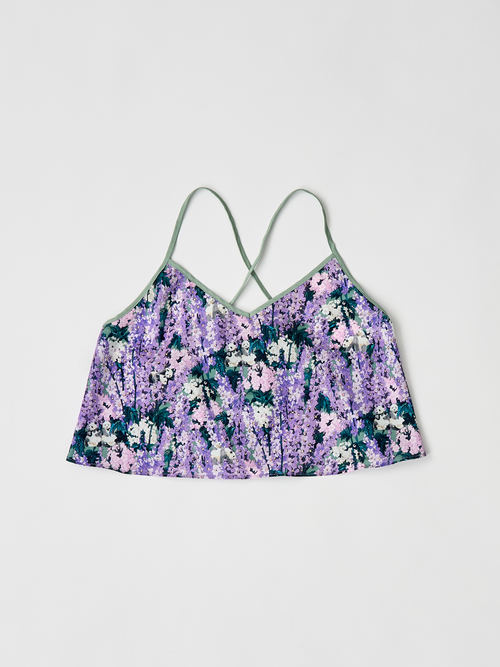 【受注商品】panda printed camisole・PURPLE 【受注商品】panda printed camisole・PURPLE