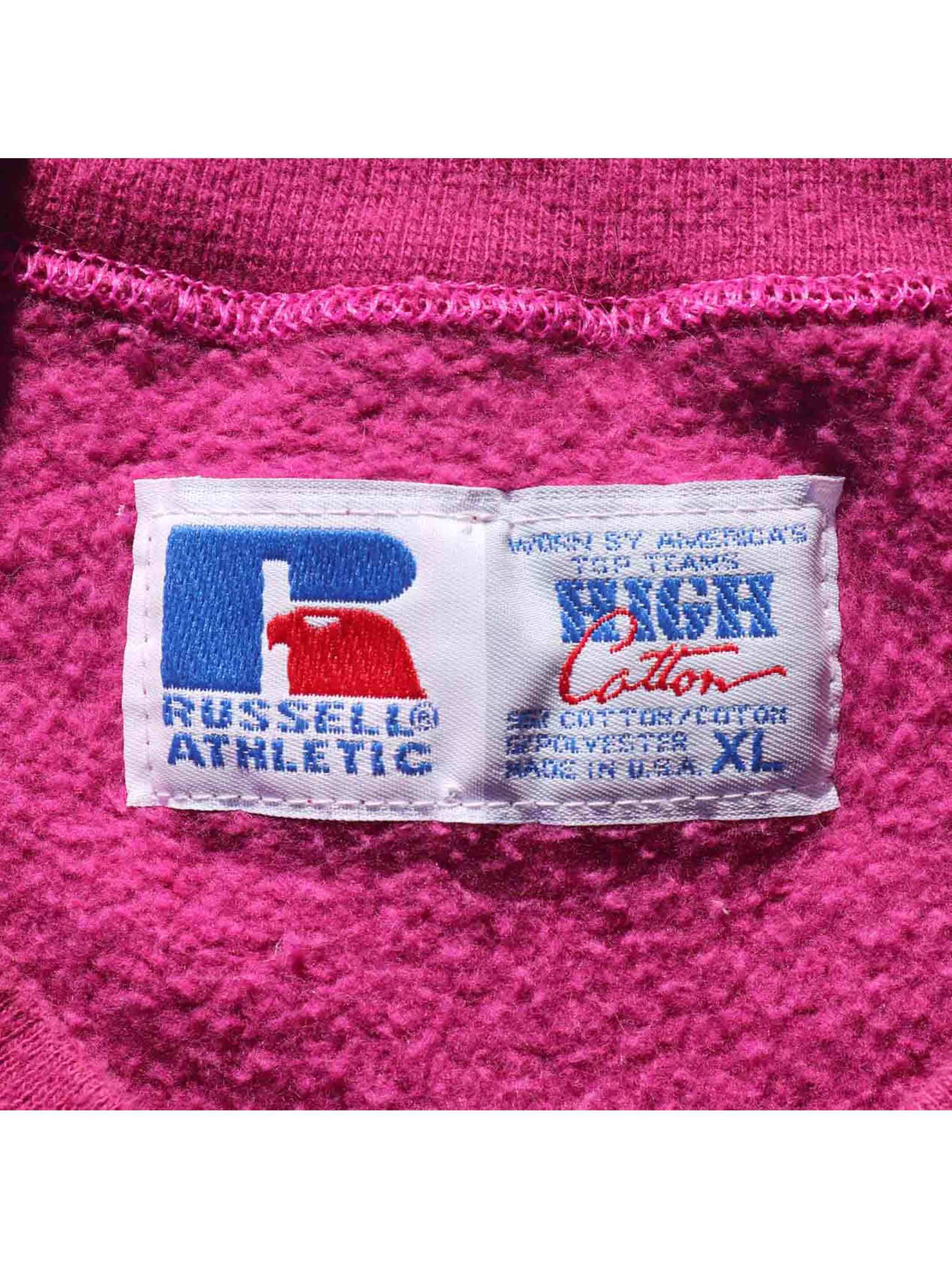 90 S Russell Athletic Usa製 ピンク 無地 ショートスリーブスウェット Xl Post Junk Houyhnhnm S