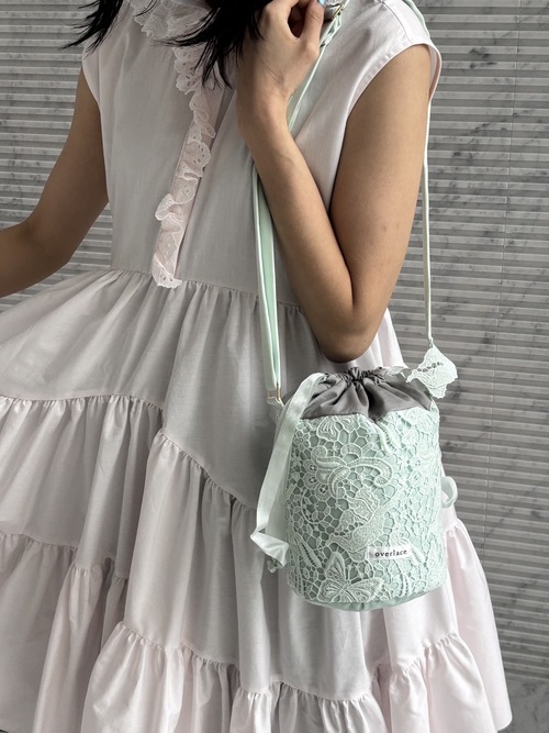 utopia lace drawstring bag