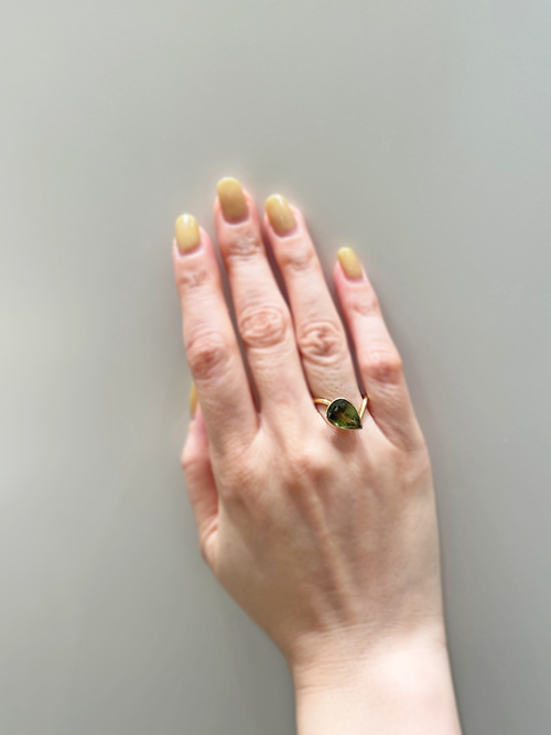 【SOLD OUT】RUTILED PERIDOT RING
