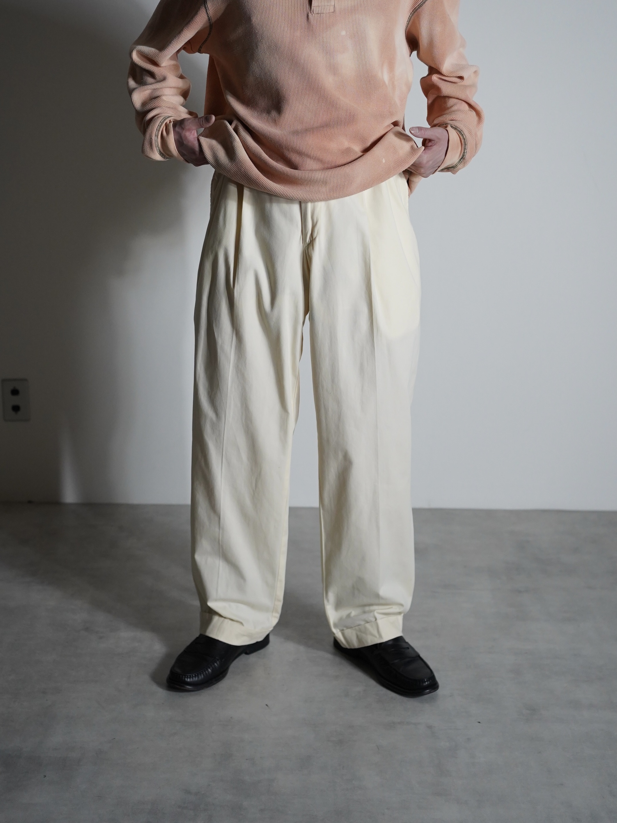 1990's BILLS KHAKIS 2tuck Cotton pants / Made in USA