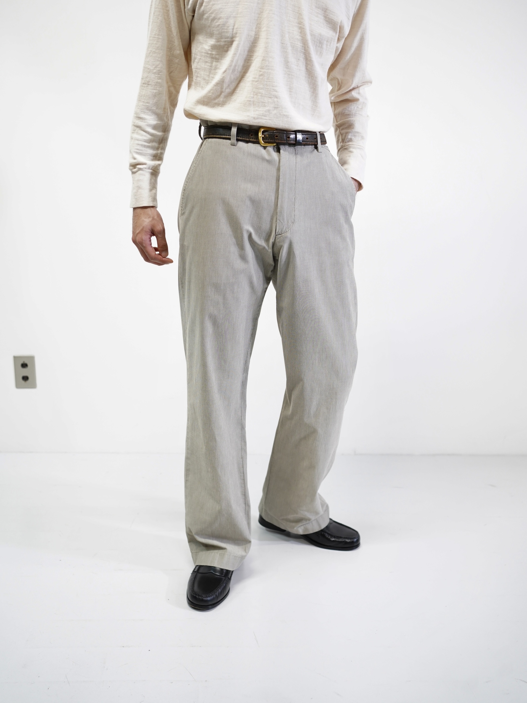 BANANA REPUBLIC Cotton stripe trousers / Made in Egypt