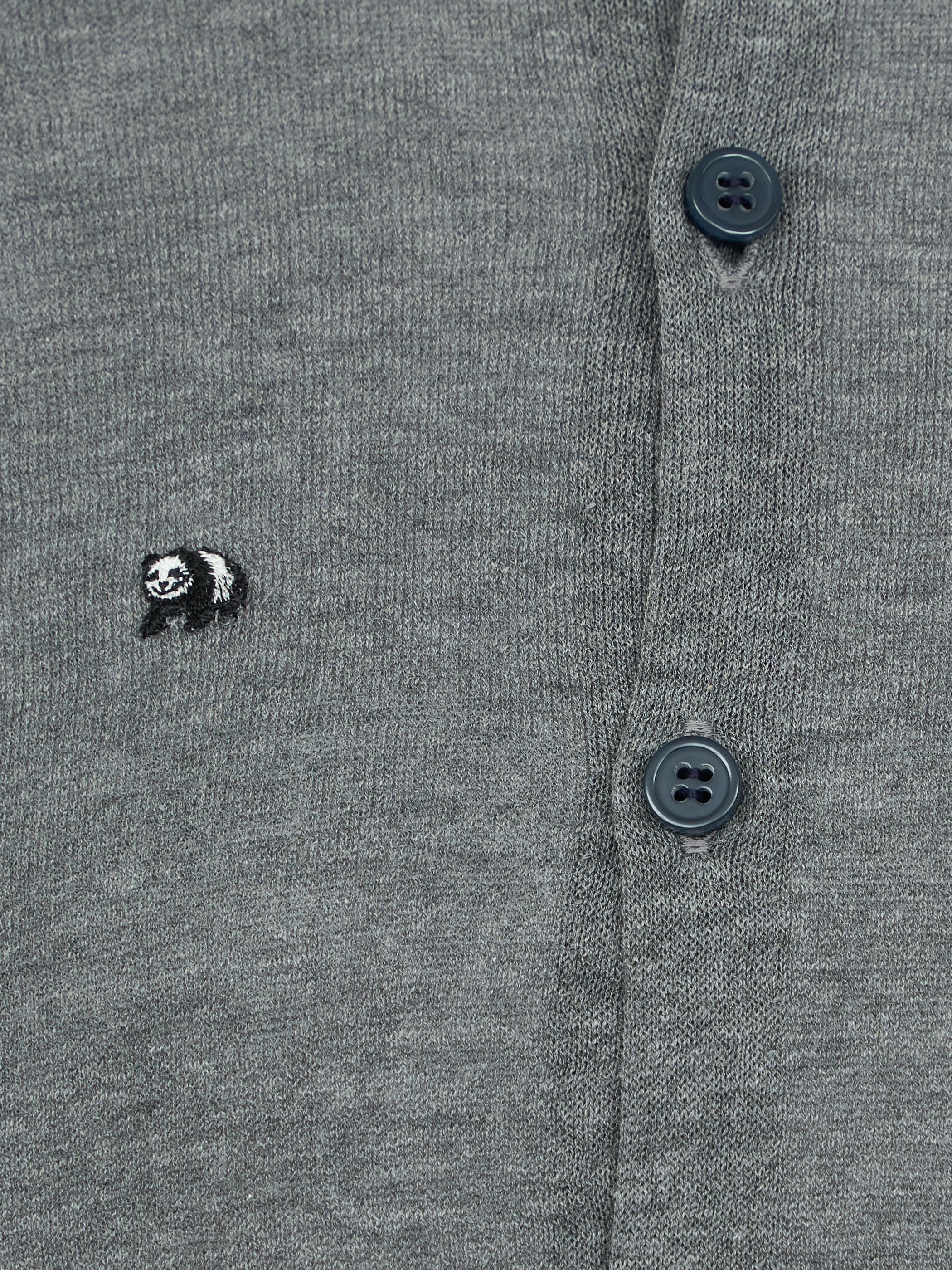 【受注商品】mini pandas summer cardigan・GRAY×NAVY