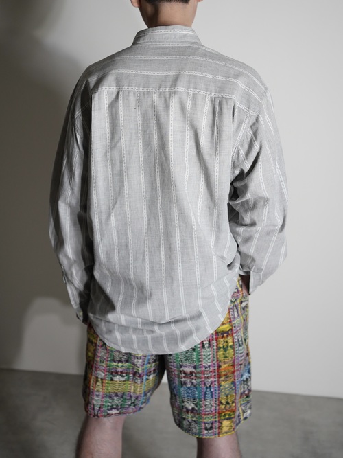 1990's- Levi's Pleats front Cotton Stripe shirt / Made in India