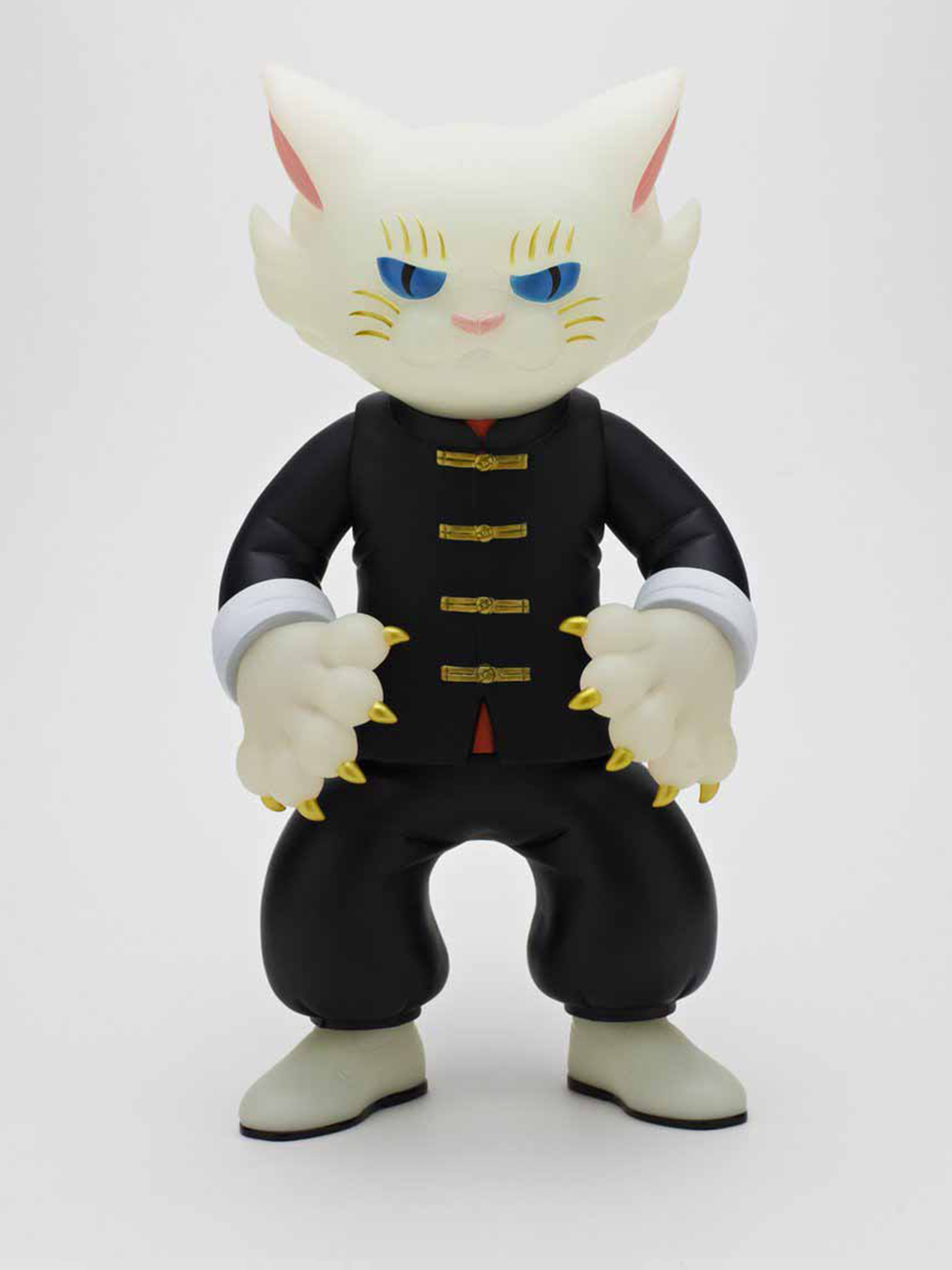 Soft Vinyl Figure Kung Fu Cat Phosphorescent - 石黒亜矢子個人専門店 月光蔵