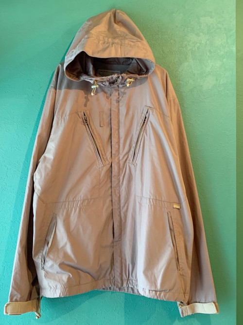 A military-type jacket from the 1990s with Stussy's unique