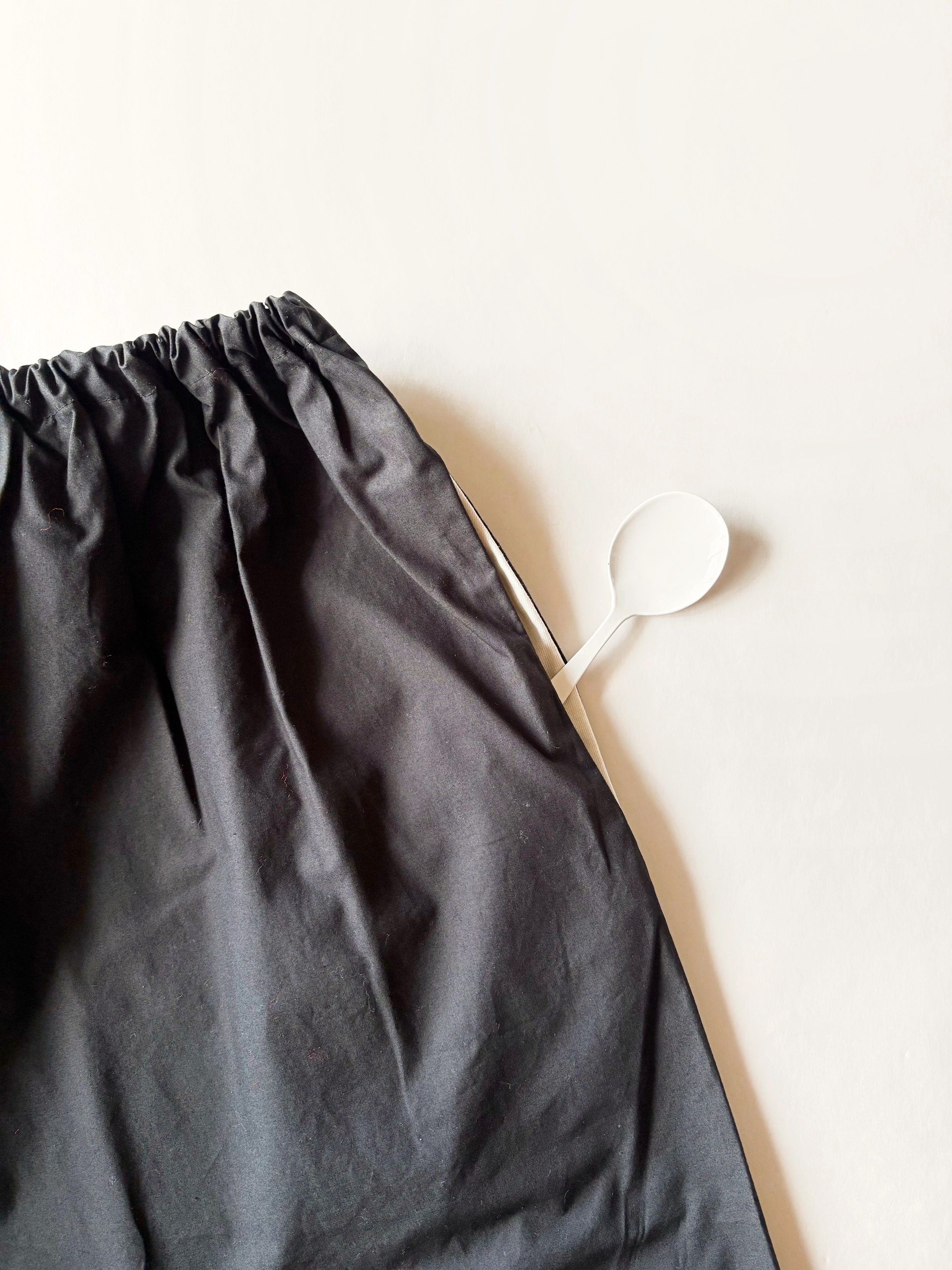 シンプルワイドパンツ２　黒