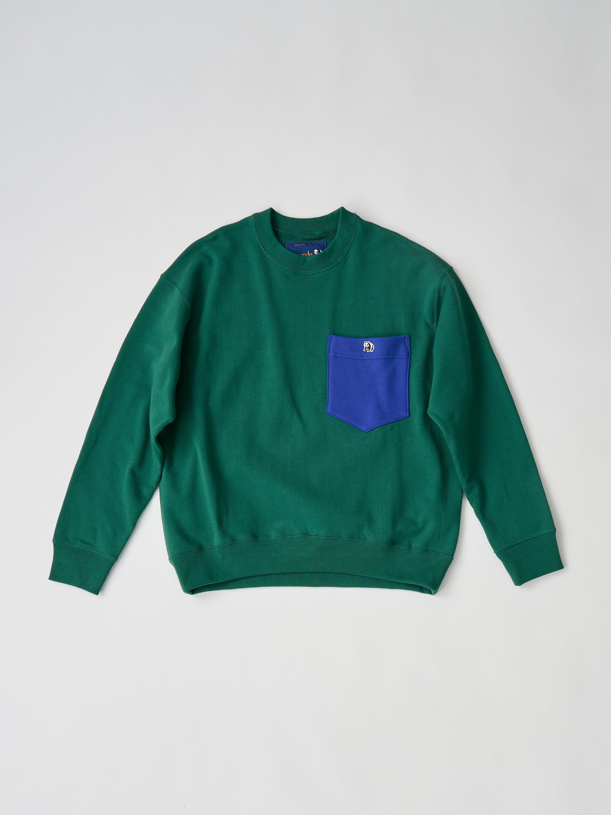 【受注商品】big pocket sweat shirt・GREEN