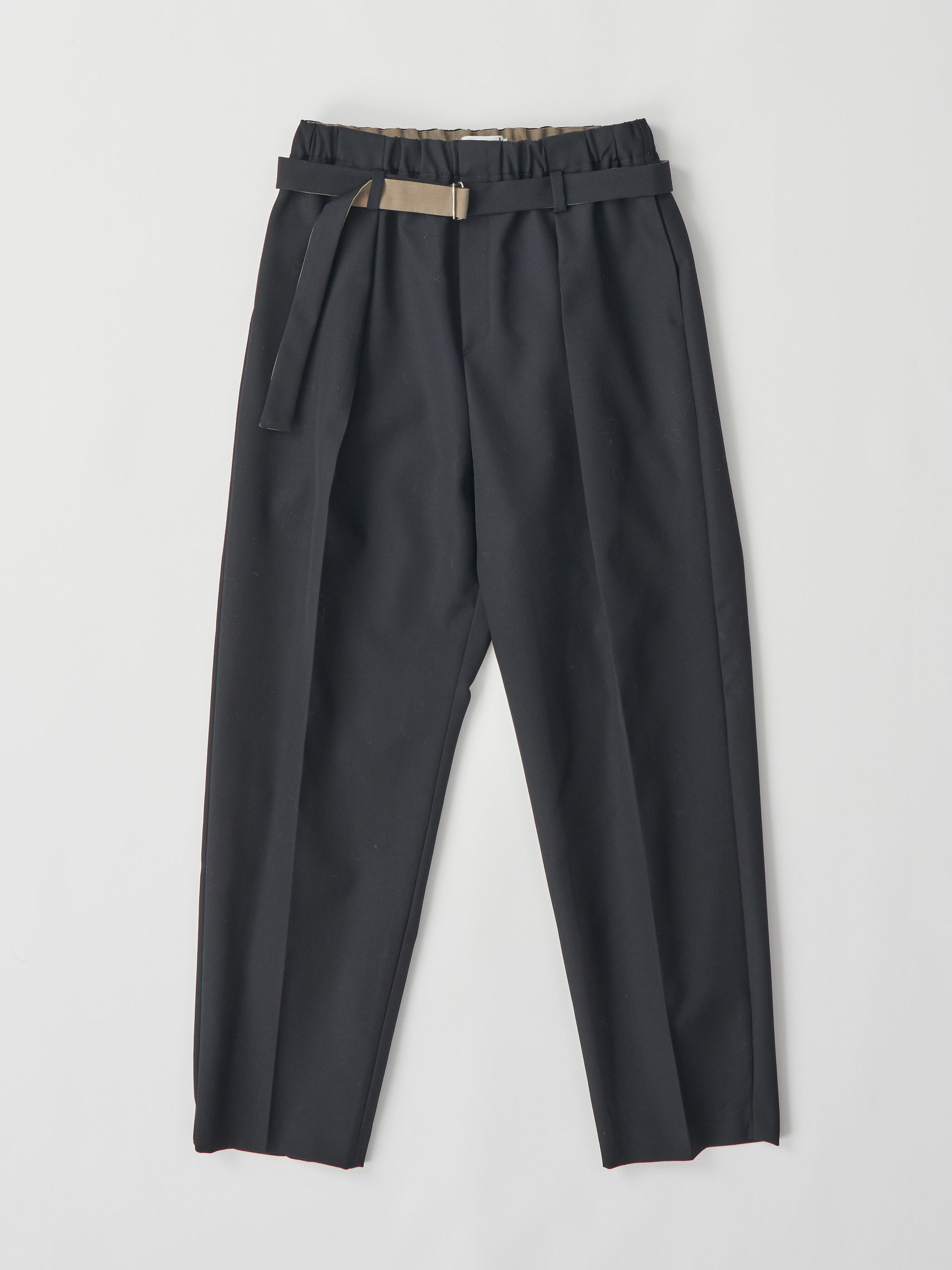 【受注商品】standard slacks pants・BLACK×BEIGE