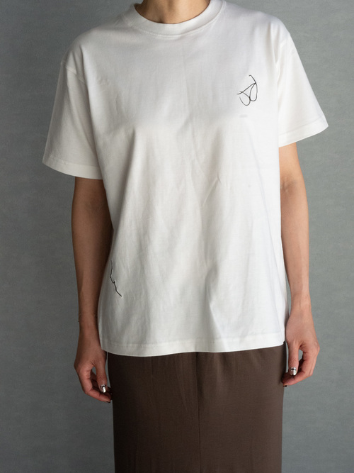 Nude motif organic T-shirt