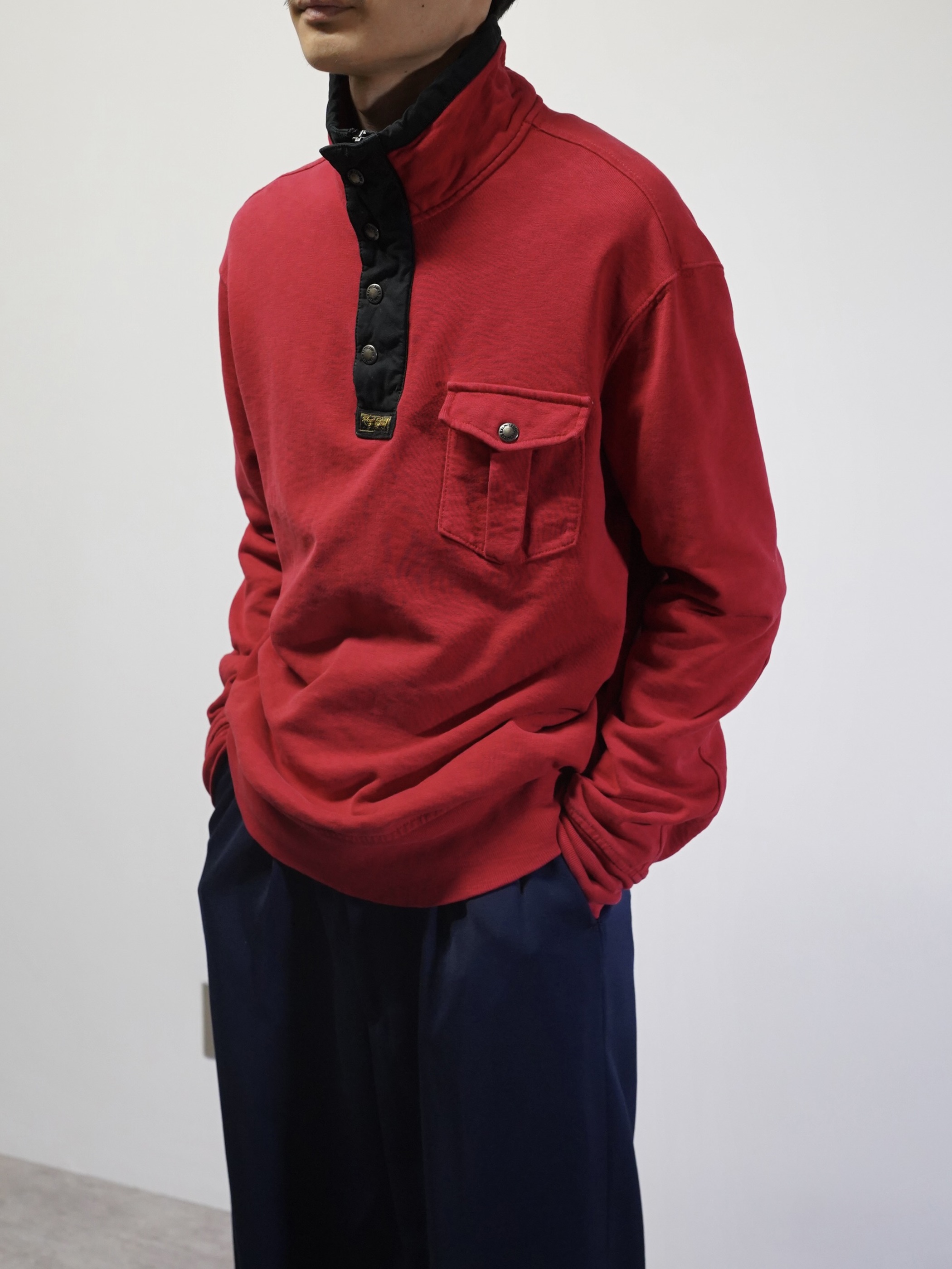 1990's Polo by Ralph Lauren Half button heritage design sweat shirts