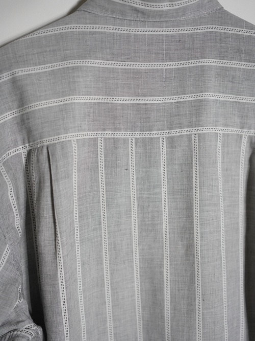 1990's- Levi's Pleats front Cotton Stripe shirt / Made in India