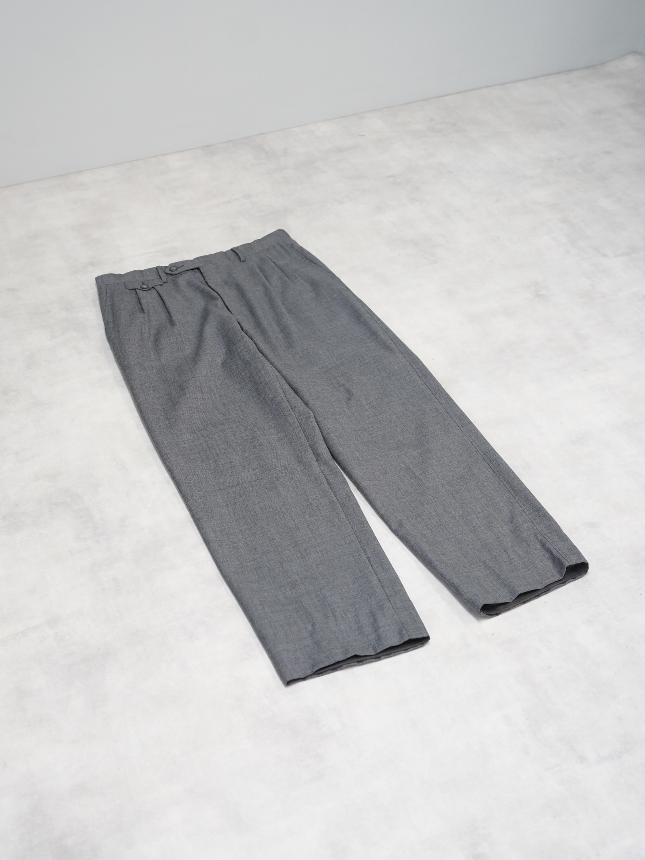 CANALI × DA POZZO ELIO 2tuck dress trousers / Made in Italy