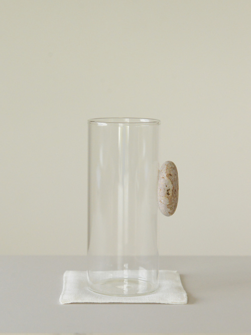 floating stone / 石付きグラス H2