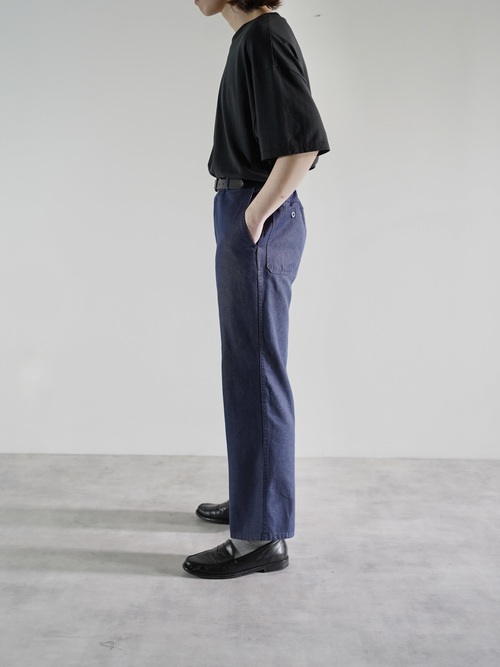 1980's- dolmen Poly cotton Twill Work pants / Fabric in France