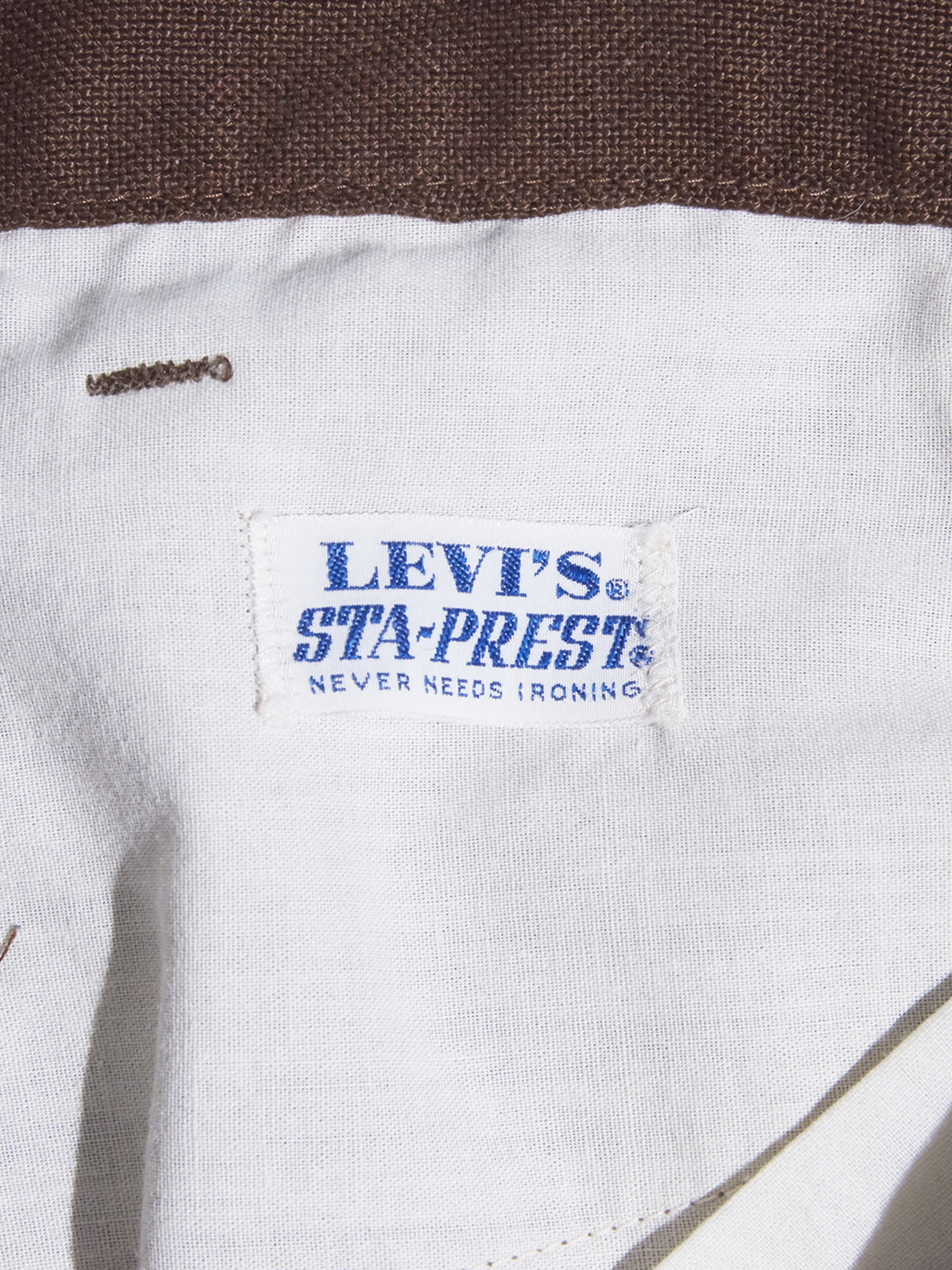 1960s "LEVIS" STA-PREST custom tuck slacks -BROWN-