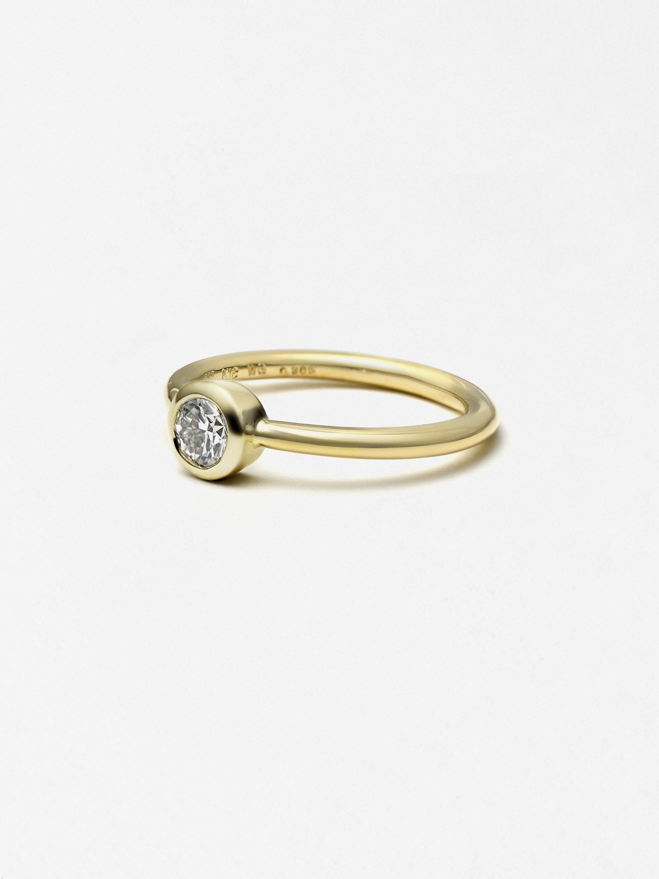 DIAMOND RING SOLITAIRE YG 0.3ct