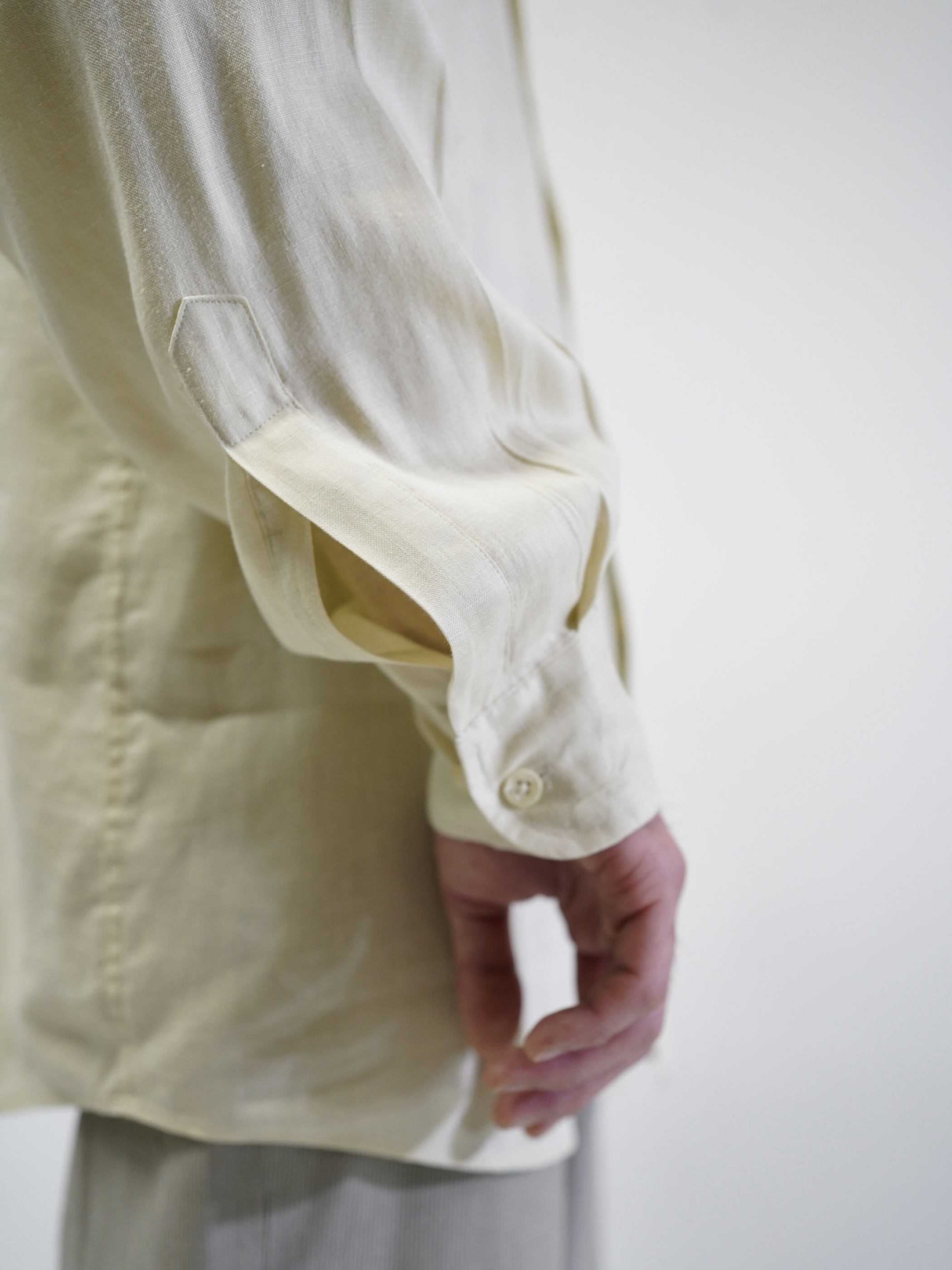 OLD SAKS FIFTH AVENUE 2p Linen shirt / Made in Hong Kong