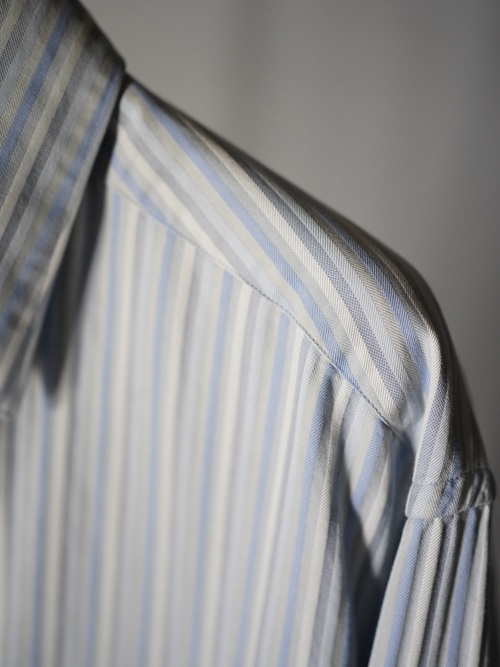 Ermenegildo Zegna Cotton 隠しB.D. dress shirt / Made in Italy