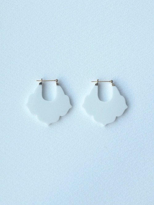 01 桔梗/Kikyou Earrings - White