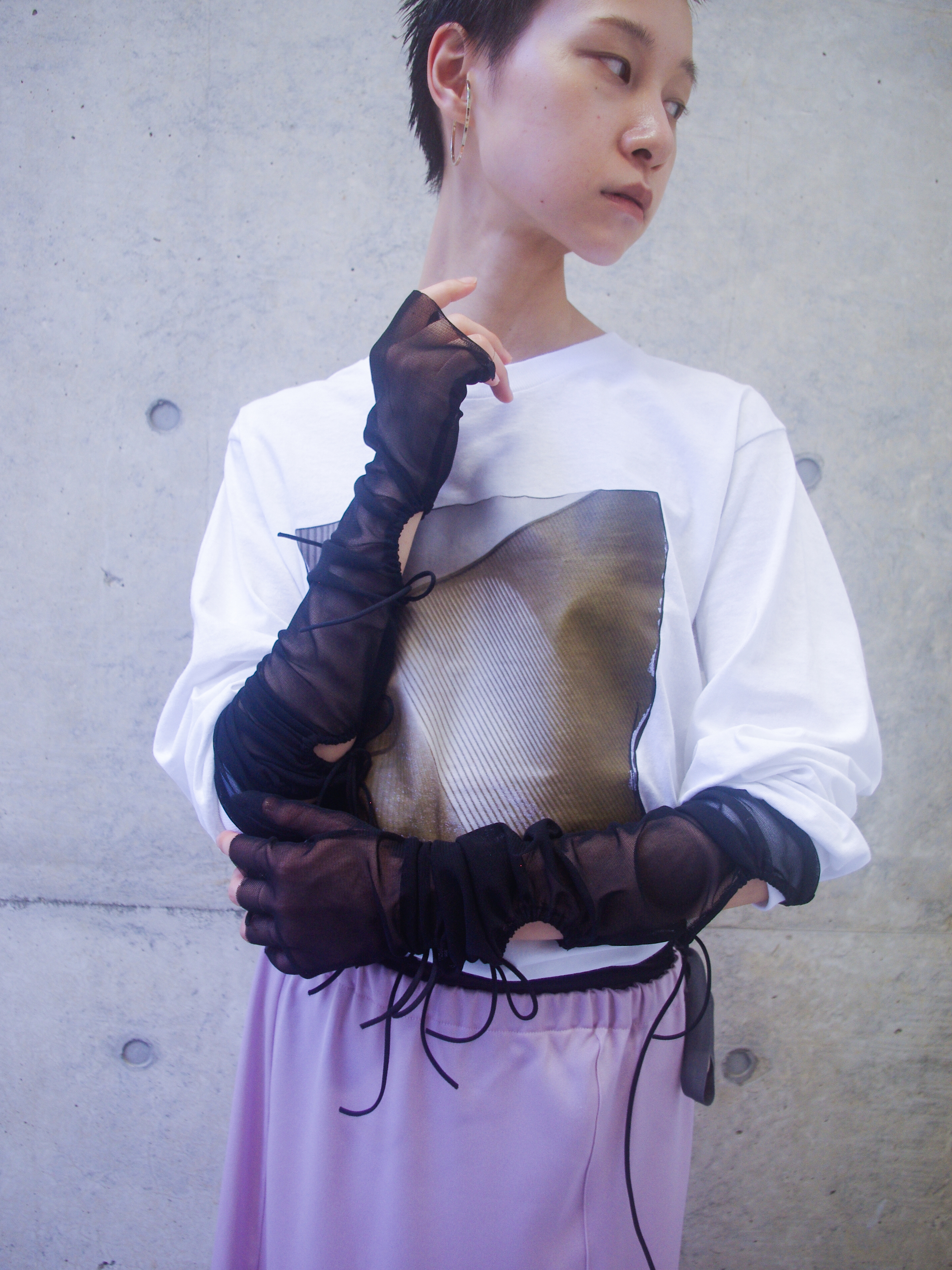 "hazy tokyo" concept photo L/S T-shirt