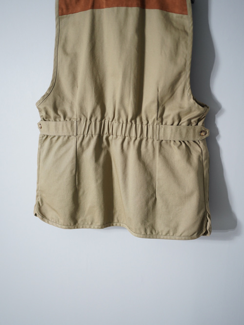 1990's ORVIS Chino cloth shooting vest / Made in Hong Kong