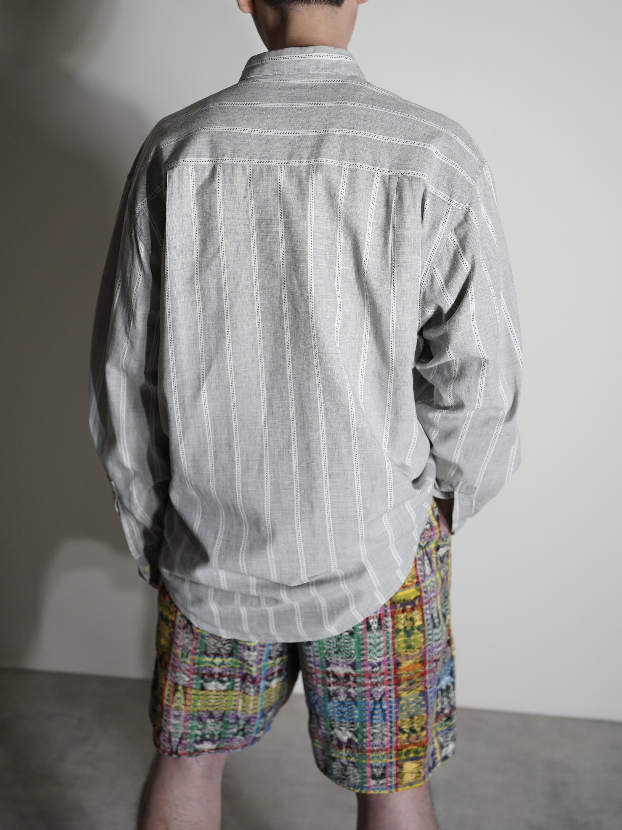1990's- Levi's Pleats front Cotton Stripe shirt / Made in India