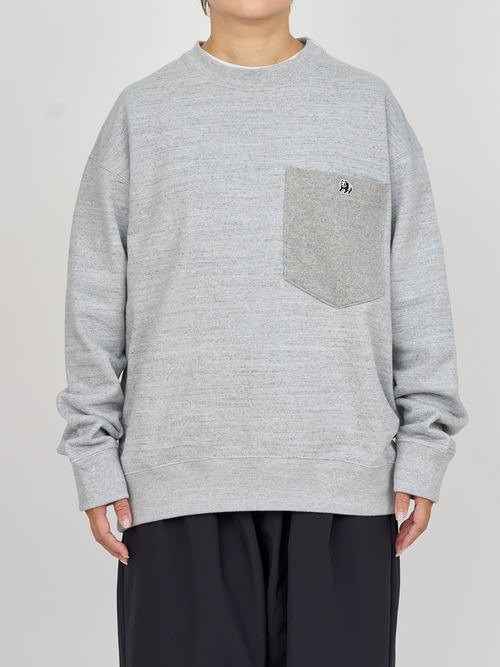 【受注商品】big pocket sweat shirt・GRAY