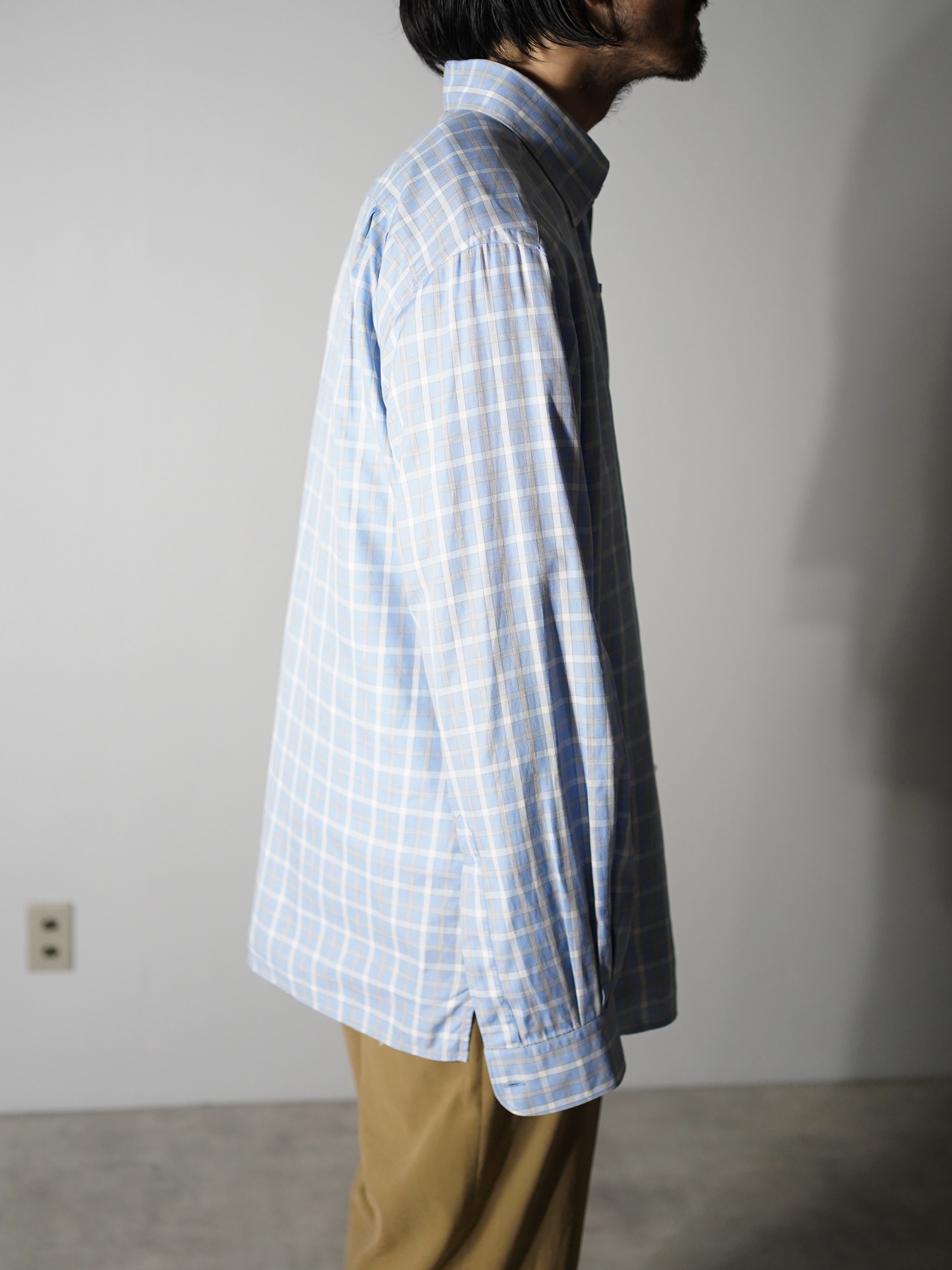 Ermenegildo Zegna Cotton 隠しB.D. dress shirt / Made in Turkey