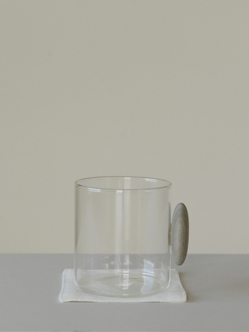 floating stone / 石付きグラス W5