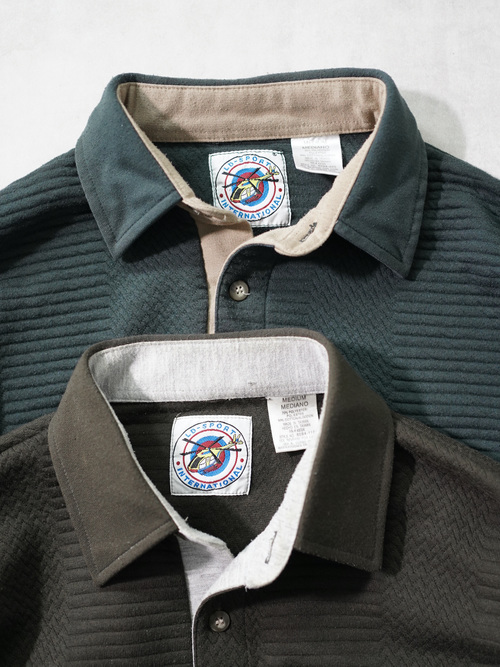 1990's LD-SPORT zig-zag design polo tops