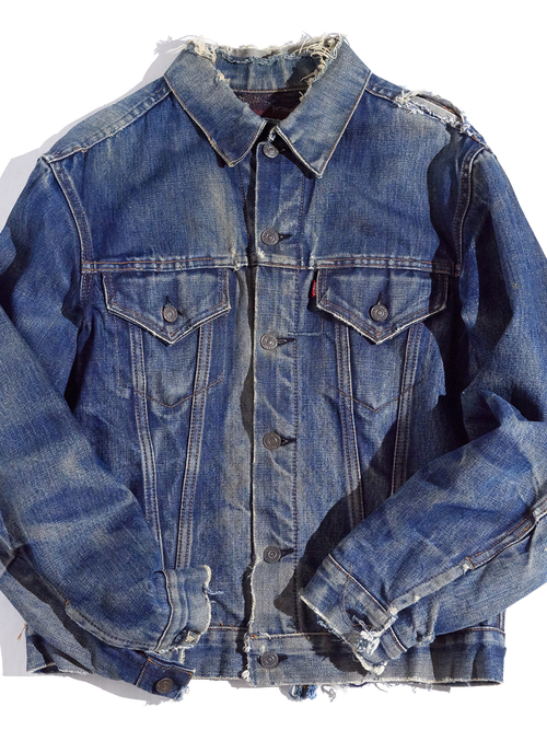 1960s "LEVIS" 70505-0317 BIGE denim jacket -INDIGO-