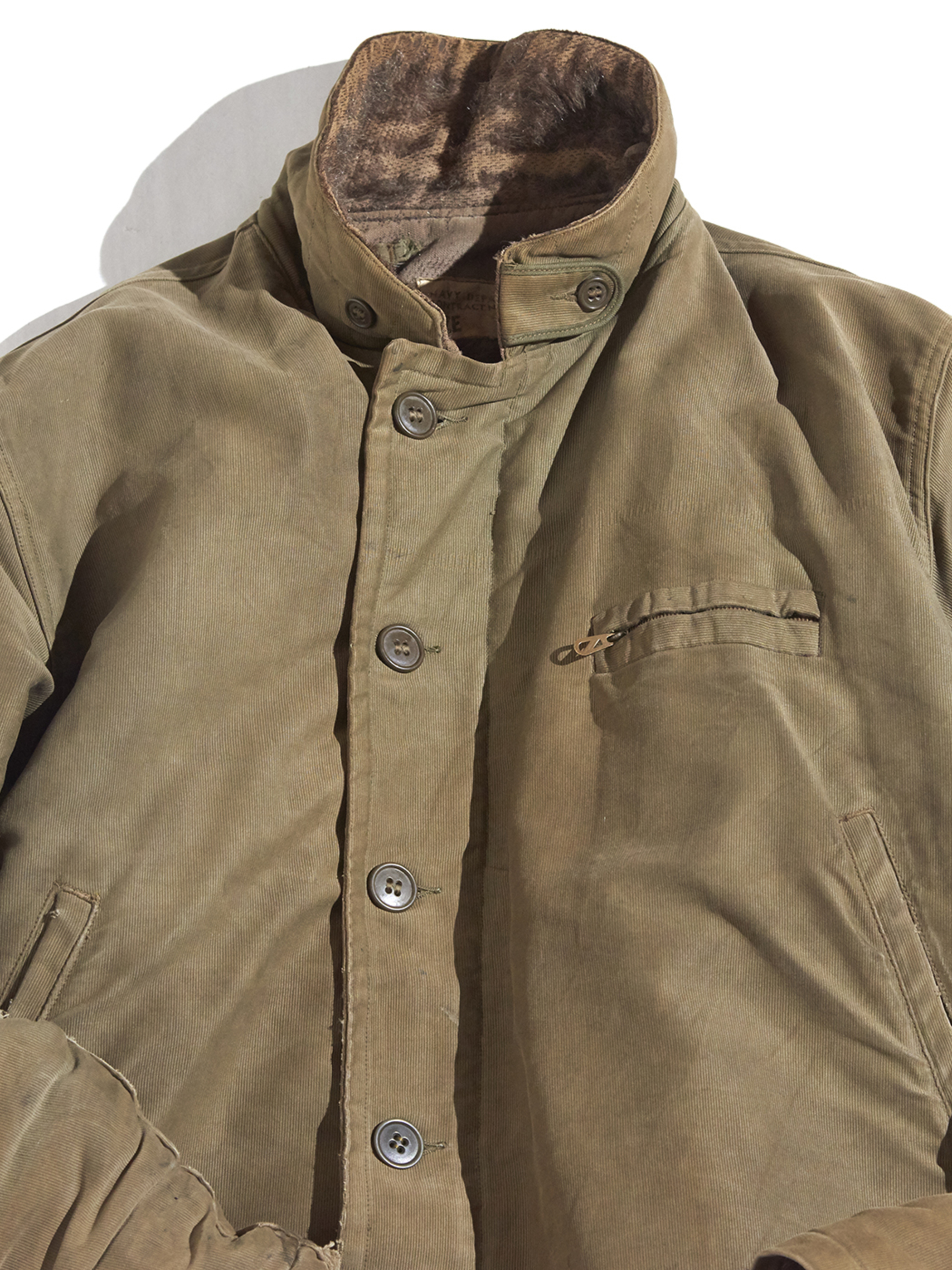 1940s "USN" N-1 deck jacket -OLIVE BROWN- <SALE¥48000→¥38000>