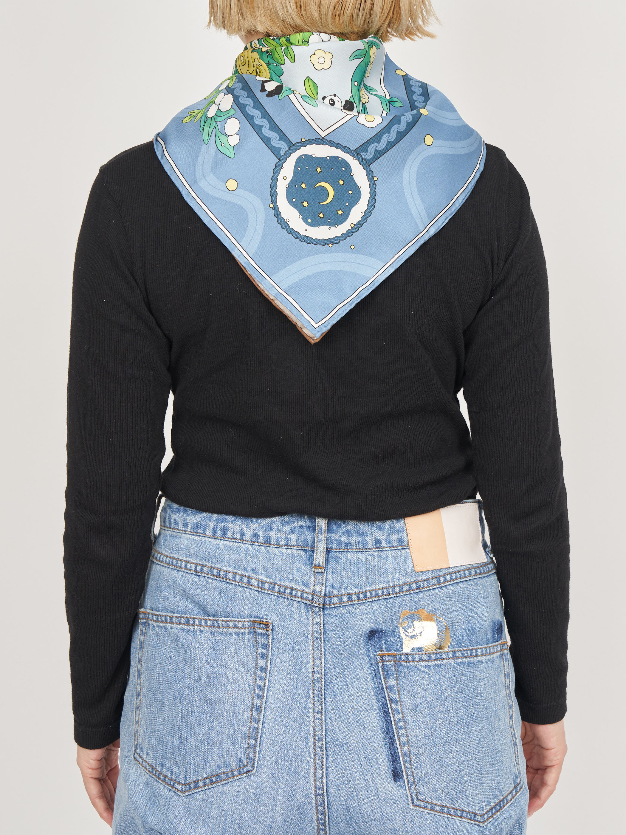 【受注商品】panda world scarf・COLORFUL