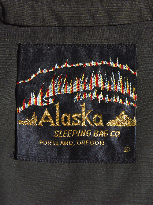 1970s "ALASKA SLEEPING BAG" bal collar coat -KHAKI-
