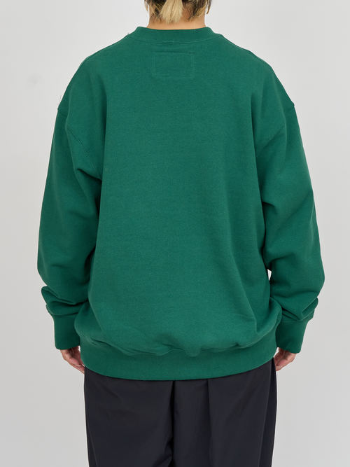 【受注商品】big pocket sweat shirt・GREEN