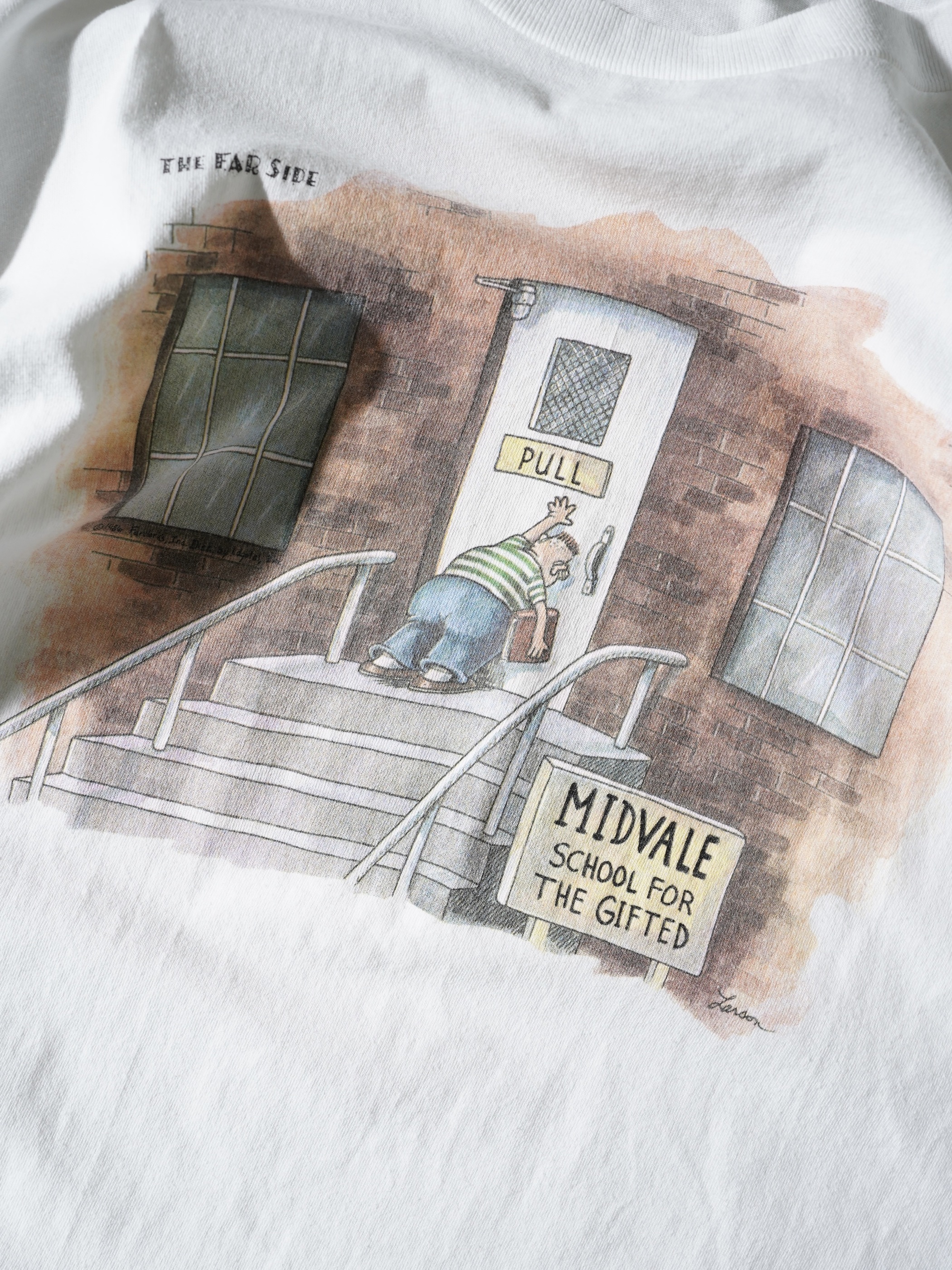 1990's THE FAR SIDE Print T-shirt / Made in USA